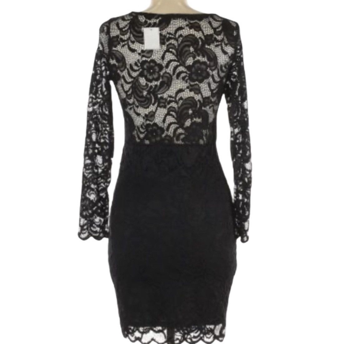 Other FLORAL EMBROIDERED LACE OPEN BACK COCKTAIL DRESS Size S / US 4 / IT 40 - 10 Thumbnail