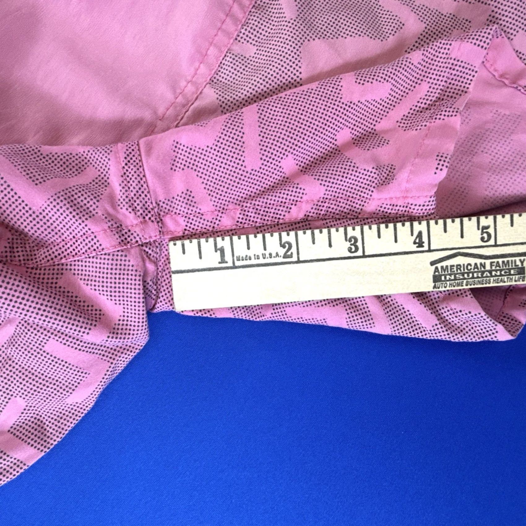 Vintage VINTAGE Morey Boogie Shorts Mens Medium Pink 90s Surf Swim Trunks Cotton Retro Geometric Beach Surf Mens Size US 31 - 6 Thumbnail