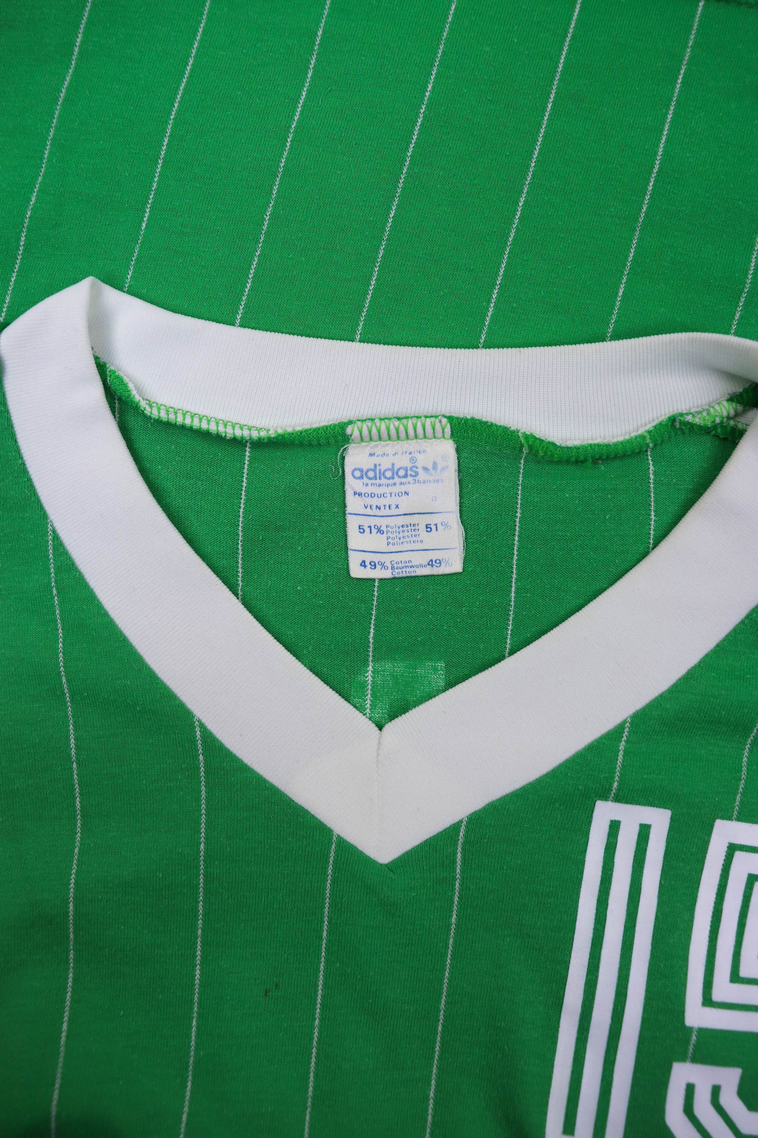 Adidas 70-80s Vintage Adidas Ventex Made in France LS Soccer Shirt Size US M / EU 48-50 / 2 - 12 Thumbnail