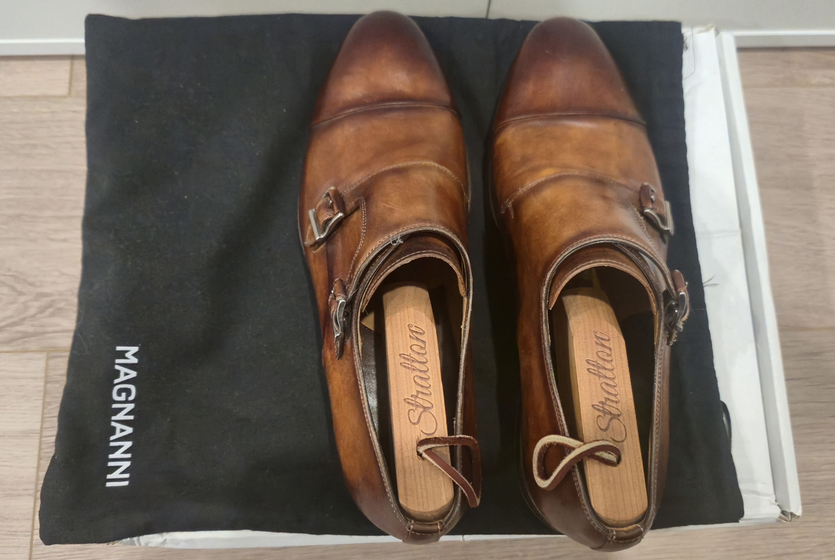 Magnanni Magnanni Brown Monkstrap Shoes Size US 7 / EU 40 - 2 Thumbnail