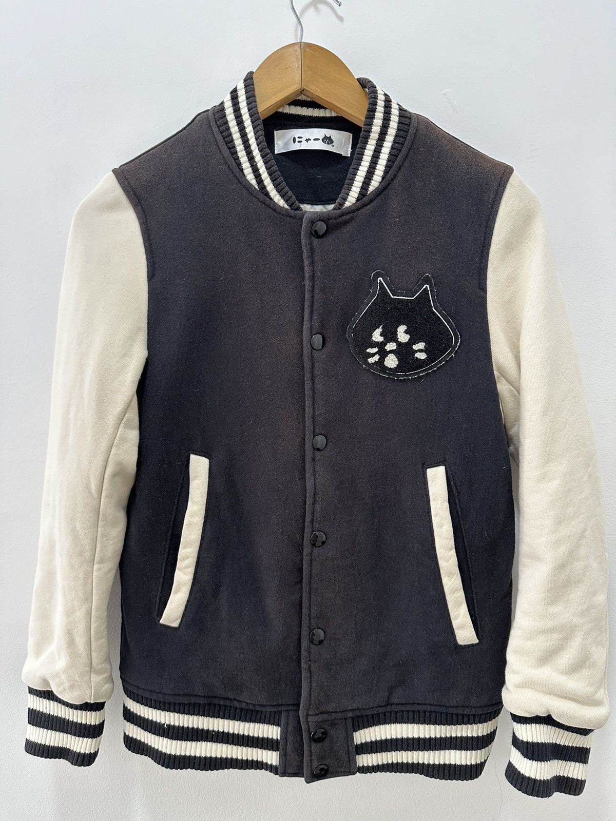 Issey Miyake Ne-net Varsity Jacket Cat Logo Two Tone Color Issey Miyake Size US M / EU 48-50 / 2 - 5 Thumbnail