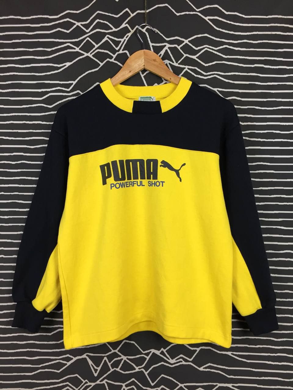 Puma × Vintage Vtg Puma Powerful Shot Cut & Sewn Sweatshirt Size 160 Size US S / EU 44-46 / 1 - 2 Thumbnail