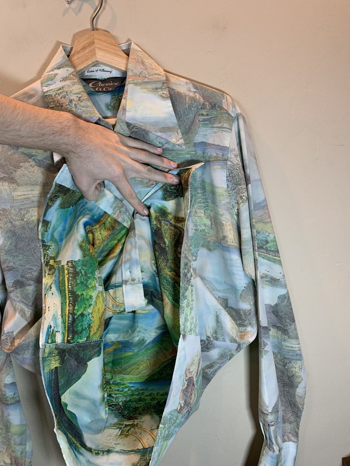 Designer × Vintage RARE Vintage 60s Chemise Et Cie Lakes Killarney Button Shirt Size US M / EU 48-50 / 2 - 3 Thumbnail