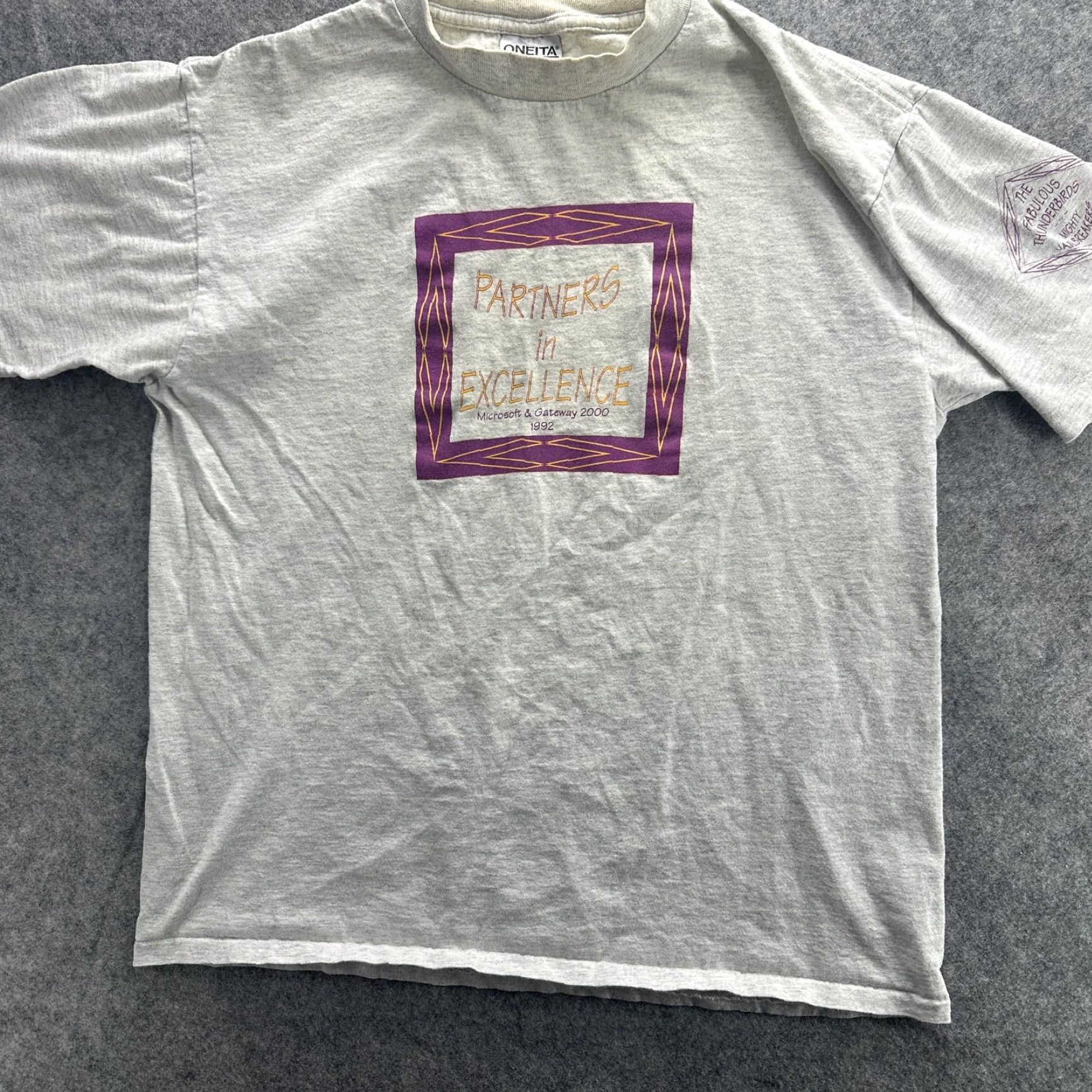 Vintage VINTAGE Microsoft Partners In Excellence T-Shirt Men Large 90s Band Promo Graphic Cotton Size US L / EU 52-54 / 3 - 3 Thumbnail