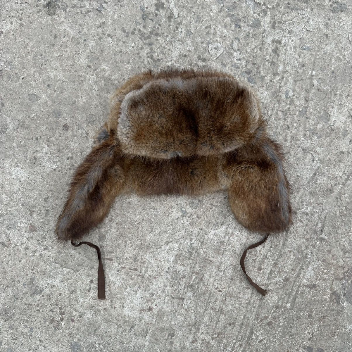 POST ARCHIVE FACTION (PAF) Vintage Japanese Style USSR Hat Shapka Ushanka Fur Cap Size ONE SIZE - 4 Thumbnail