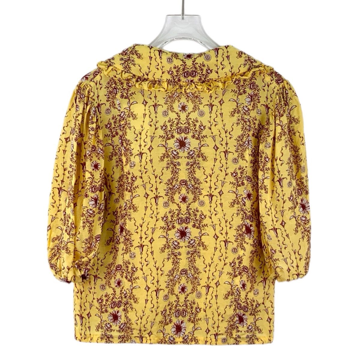 Sandro Sandro Print Doll Collar Short Sleeve Blouse Top K26WX Size M / US 6-8 / IT 42-44 - 2 Thumbnail