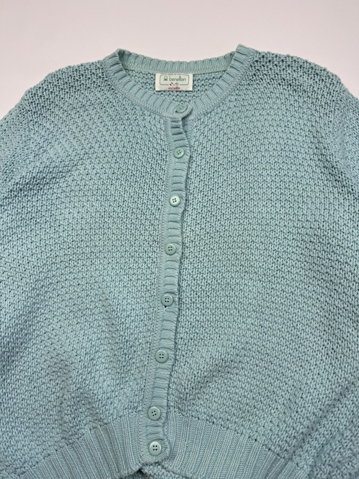 Benetton Vintage Benneton Knit Womans Cardigan Size L / US 10 / IT 46 - 3 Thumbnail