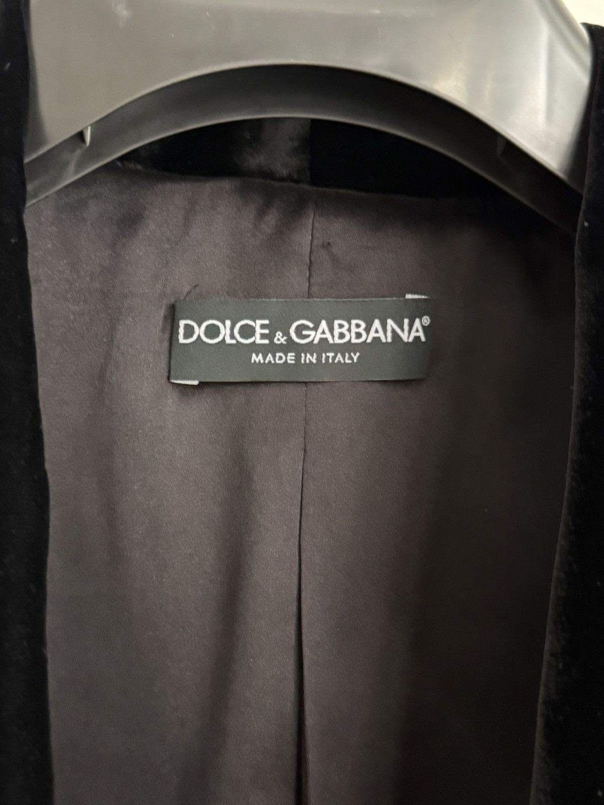 Dolce & Gabbana Dolce Gabbana Velour Cropped Blazer Jacket Size S / US 4 / IT 40 - 8 Thumbnail