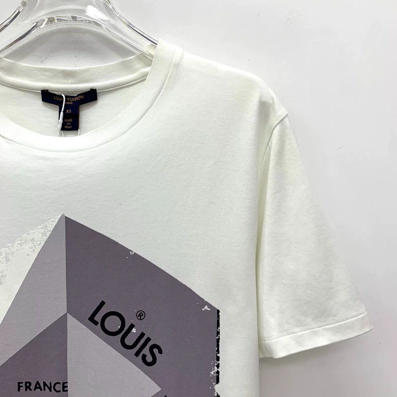 Louis Vuitton Louis Vuitton White geometric printed cotton short sleeve Size XS / US 0-2 / IT 36-38 - 3 Thumbnail