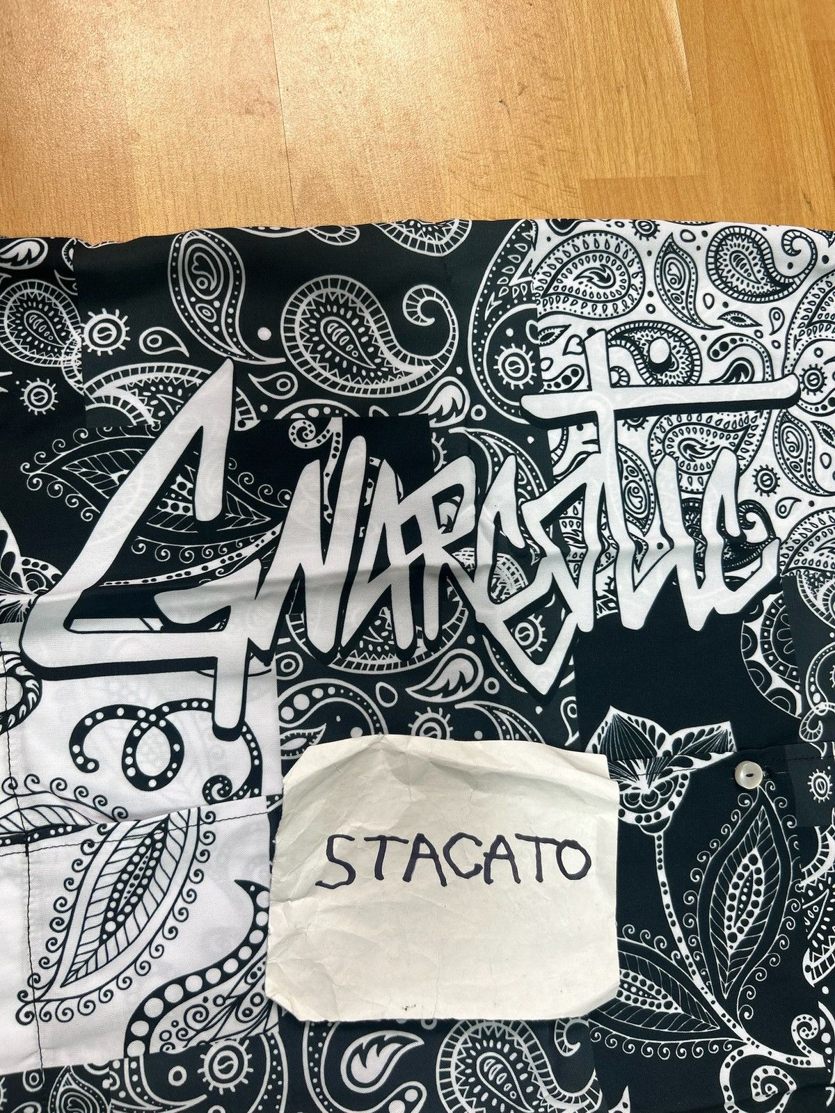 Gnarcotic × Rap Tees Gnarcotic Lil Gnar Paisley Bandana Button Up Black/White Size US S / EU 44-46 / 1 - 3 Thumbnail