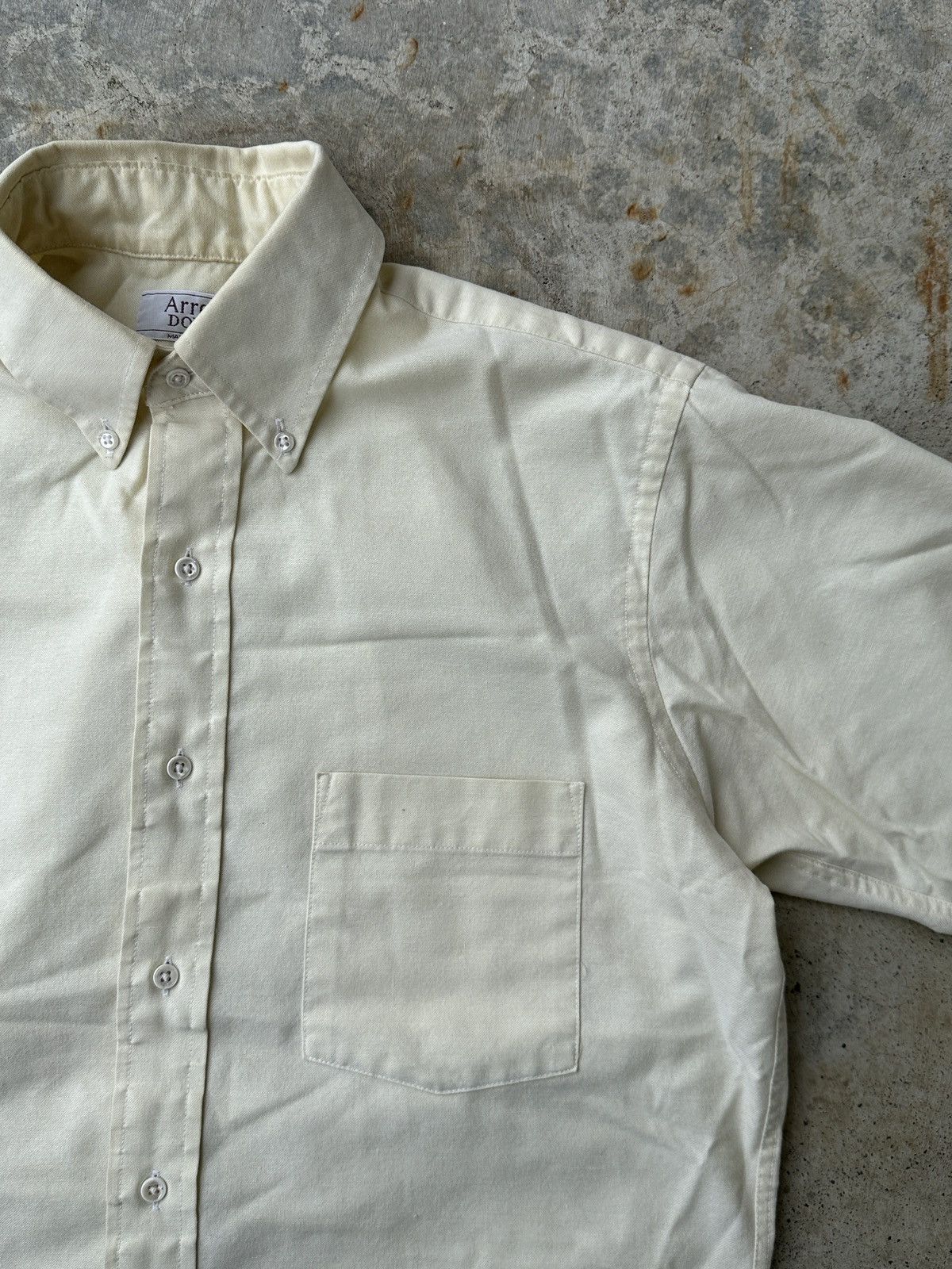 Vintage Ivory Arrow Dover made in USA button up oxford shirt Size US M / EU 48-50 / 2 - 3 Thumbnail