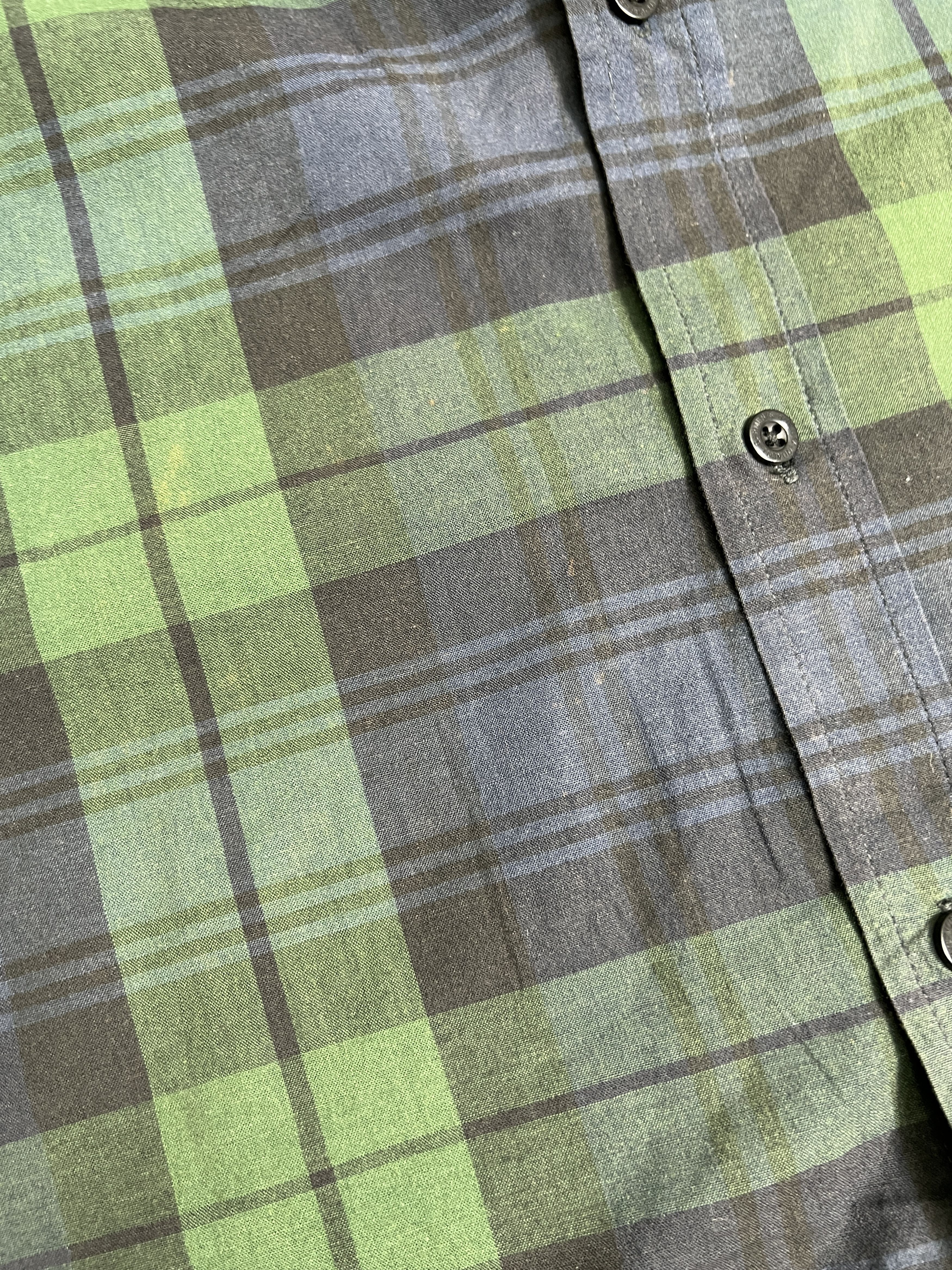 Huf HUF Tartan Plaid Embroidery Button Up Shirt (XXL) JKA129 Size US XXL / EU 58 / 5 - 9 Thumbnail