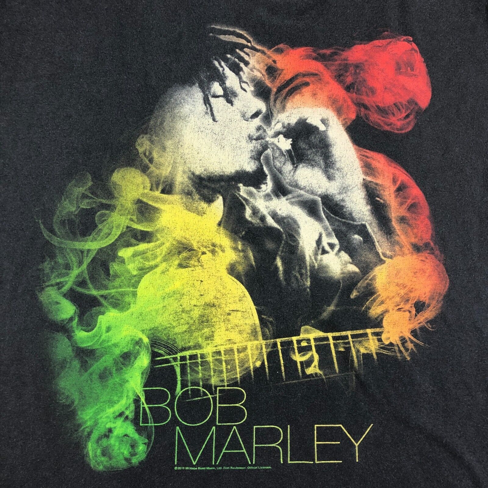Vintage × Zion Rootswear 2016 Bob Marley Smoking Clouds Smoke Zion Rootwear Tee Large Size US L / EU 52-54 / 3 - 2 Thumbnail