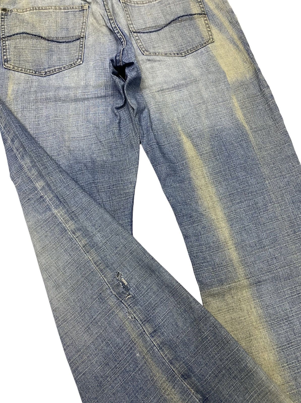 Beauty Beast × Hysteric Glamour BAGGY JEANS DISTRESS RIPS TOMMY HILFIGER BAGGY SKATER STYLE Size US 35 - 7 Thumbnail