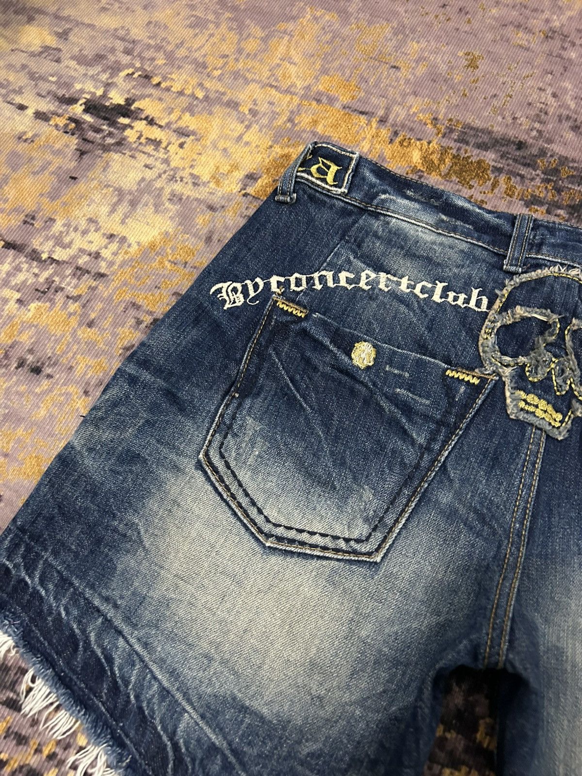 If Six Was Nine Lolita Skull Short Jeans Size US 35 - 7 Thumbnail