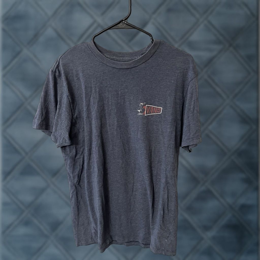 Vans VINTAGE Off The Wall T Shirt Men’s Medium Classic Fit Graphic Blue Flower Pockets Embroidered 90s Mens Size US M / EU 48-50 / 2 - 1 Thumbnail