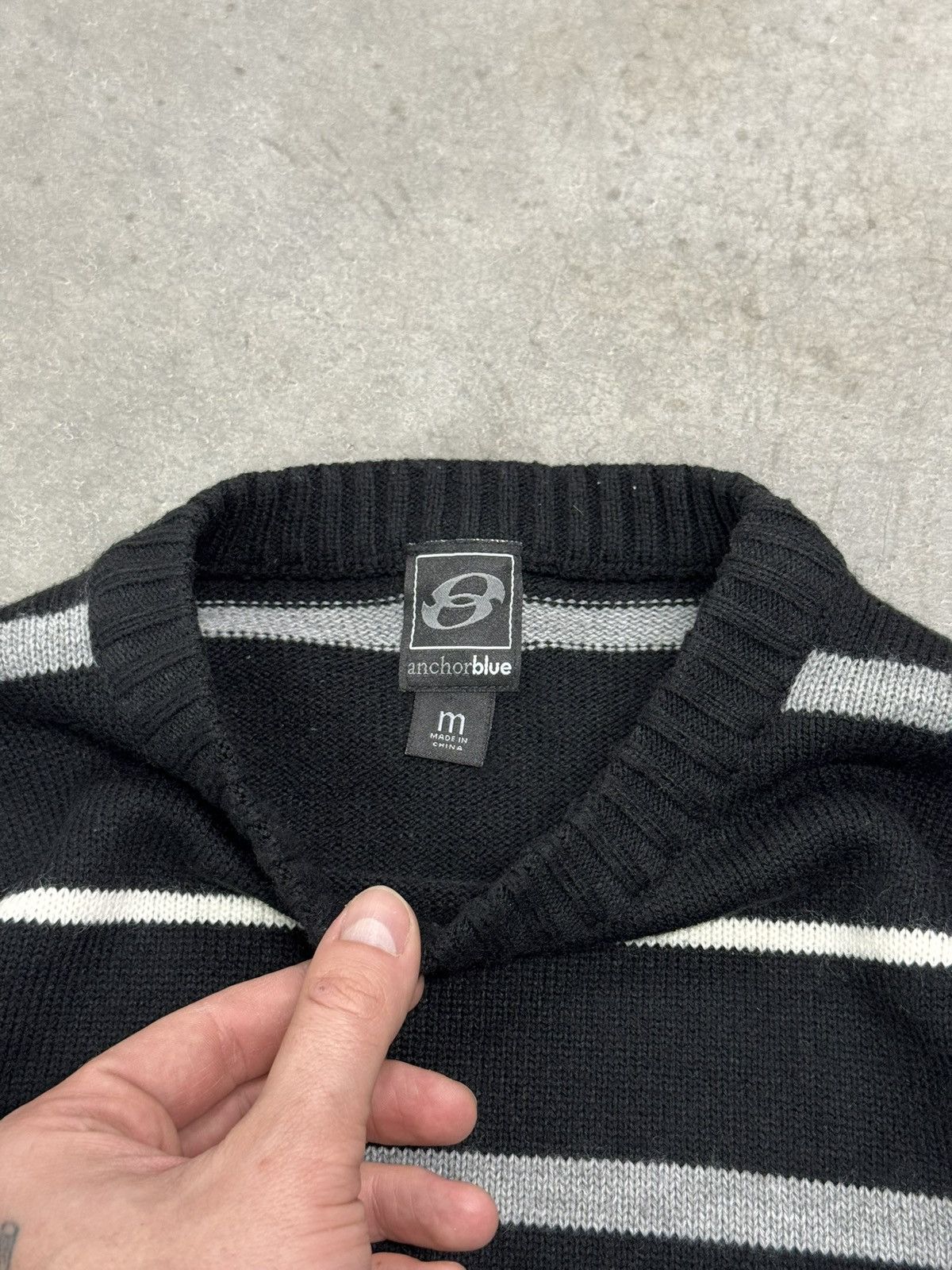 Anchor Blue Vintage Y2K Anchor Blue Knit Sweater Surf Skate Size US M / EU 48-50 / 2 - 12 Thumbnail