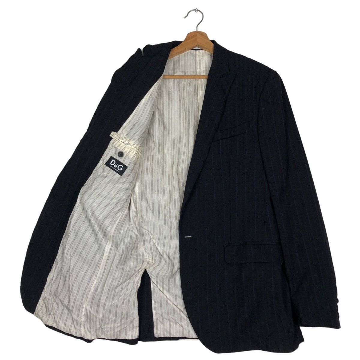 Dolce & Gabbana Vtg Pin Striped Dolce & Gabbana Double Breast Made in Italy Size US M / EU 48-50 / 2 - 9 Thumbnail