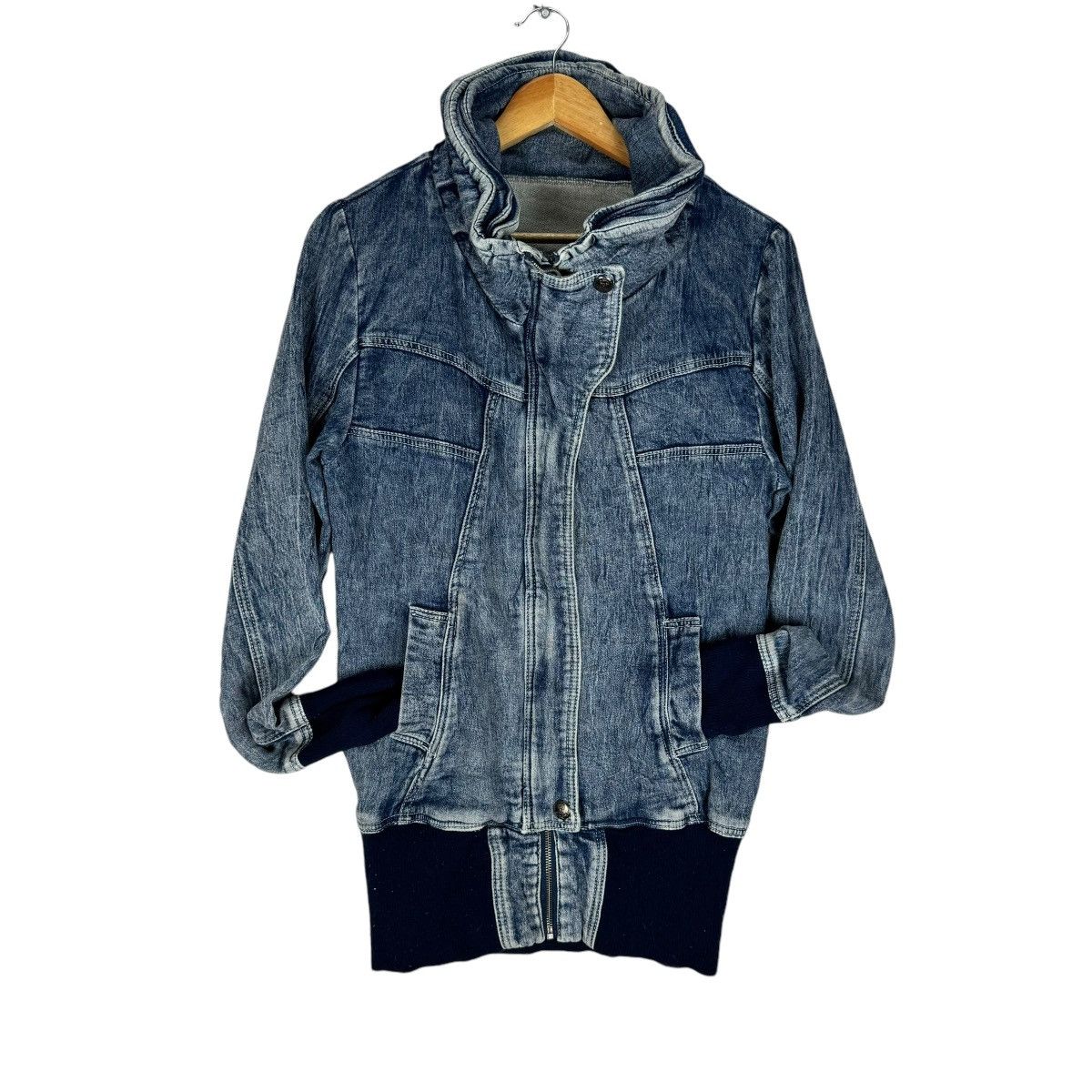 If Six Was Nine ☀️PRIVATE PAUSE BONO DENIM ZIPPER JACKET Size US L / EU 52-54 / 3 - 1 Thumbnail