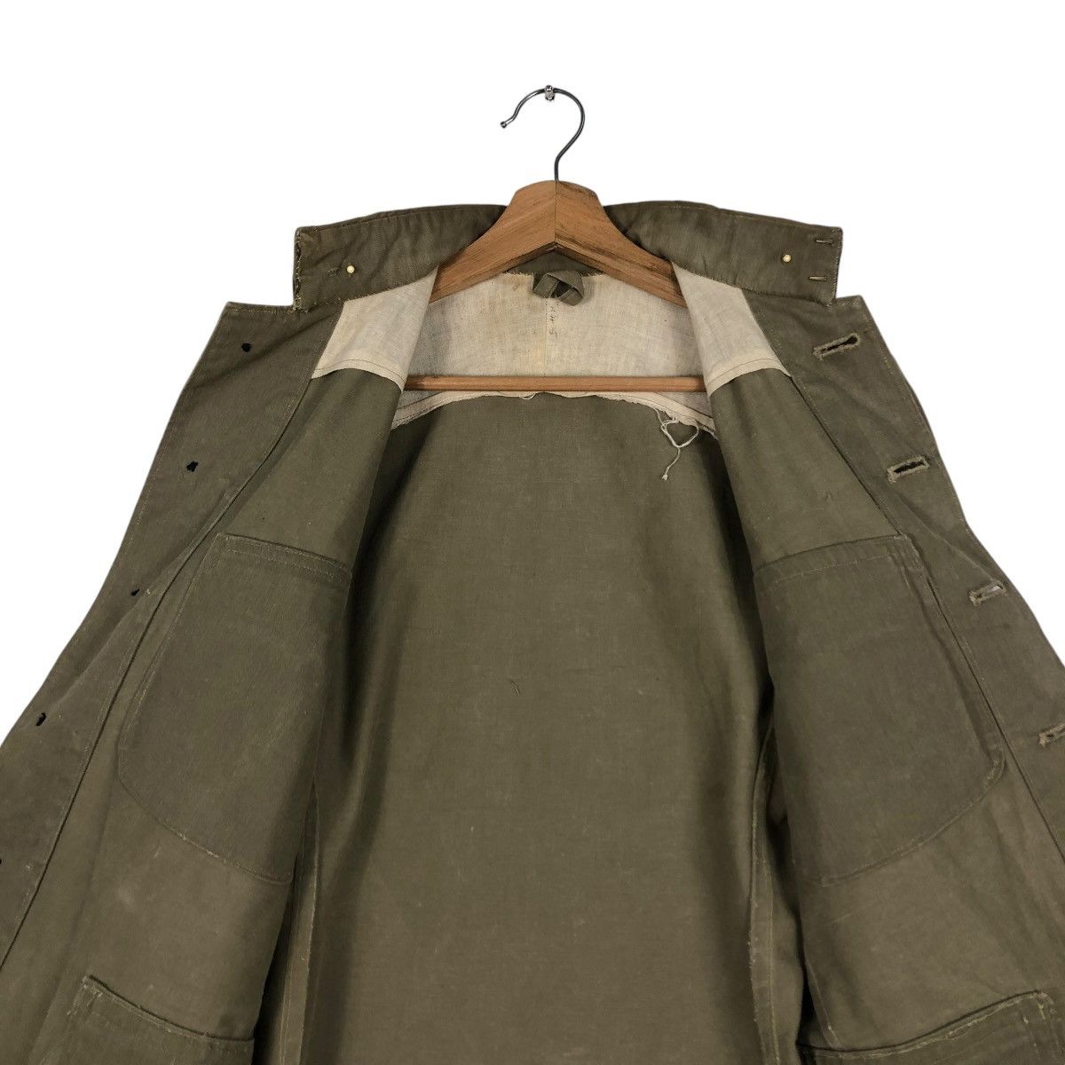 Vintage 🔥TRUE VINTAGE 60’s MILITARY CHORE WORK BUTTON Size US S / EU 44-46 / 1 - 14 Thumbnail