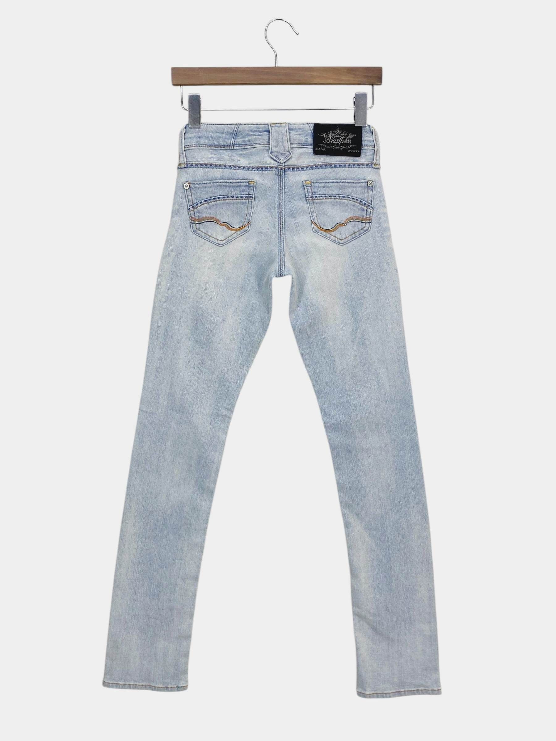 Japanese Brand Brappers Denim Jeans Distressed Jeans Size 22" - 1 Thumbnail