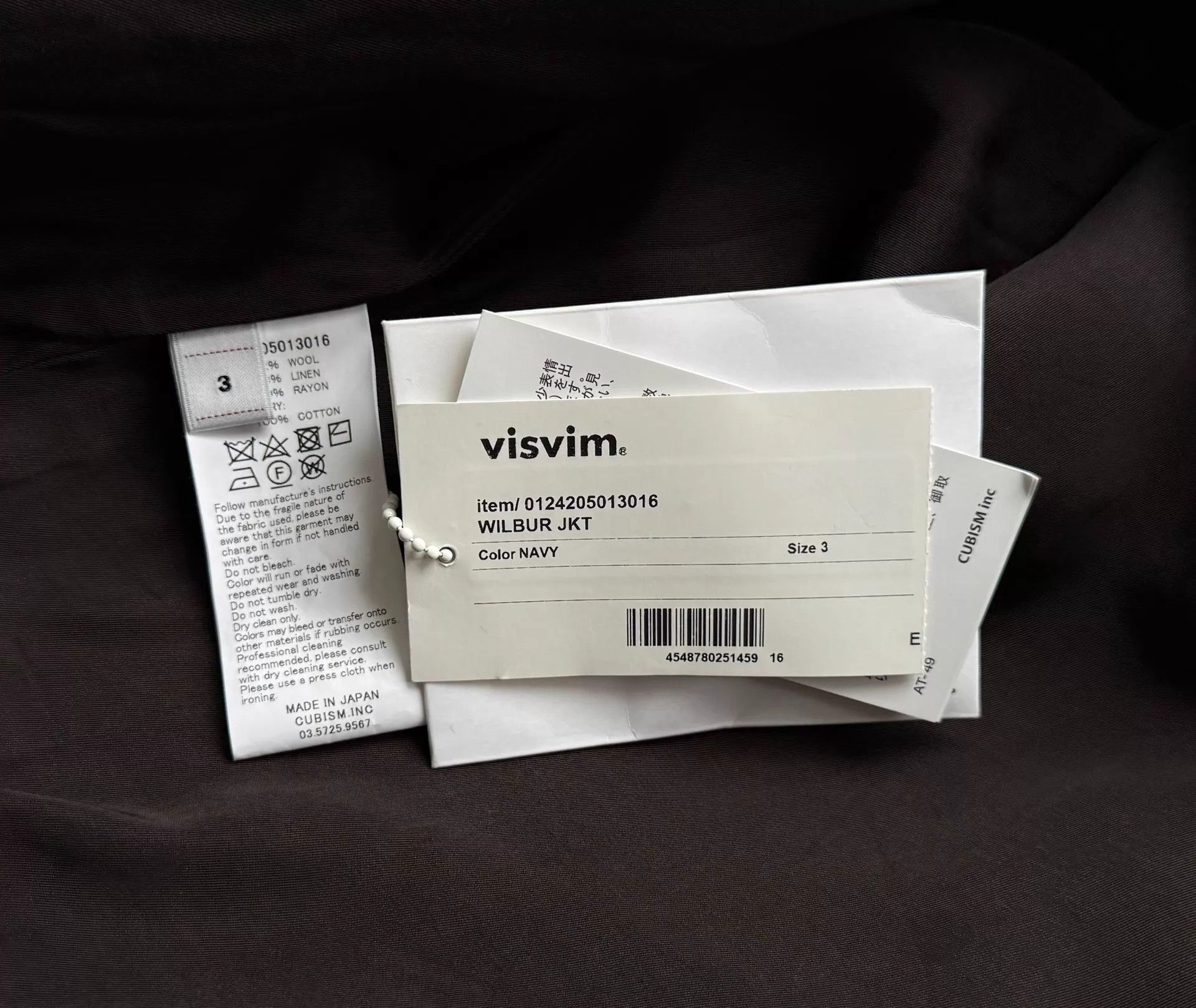 Visvim VISVIM 24AW WILBUR JKT Wool-blend NAVY 3 Tagged No Pockets Size US L / EU 52-54 / 3 - 9 Thumbnail