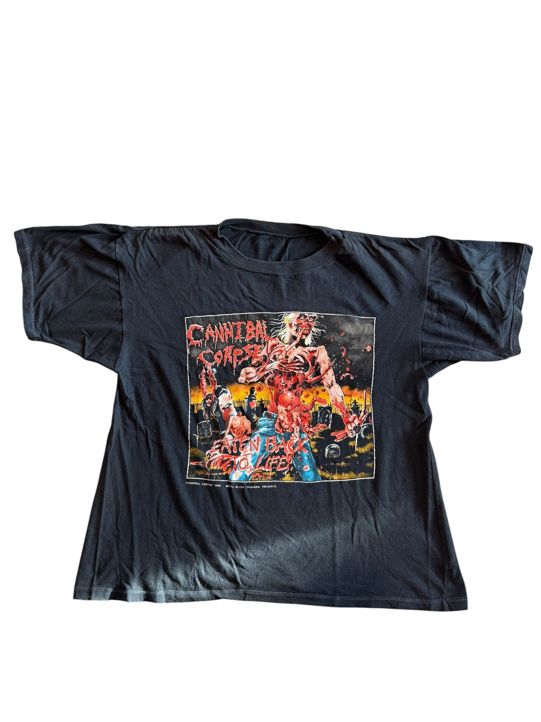 Vintage Vintage Cannibal Corpse Eaten Back To Life Tee Size US XL / EU 56 / 4 - 1 Thumbnail