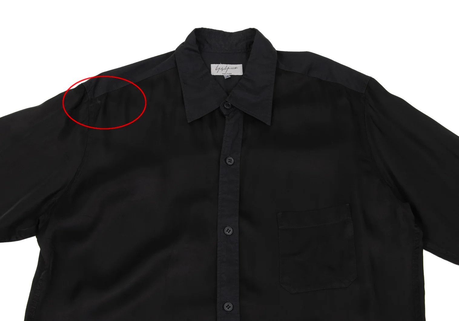 Yohji Yamamoto Yohji Yamamoto Cotton Back Button Shirt Black 4 Size US XL / EU 56 / 4 - 2 Thumbnail