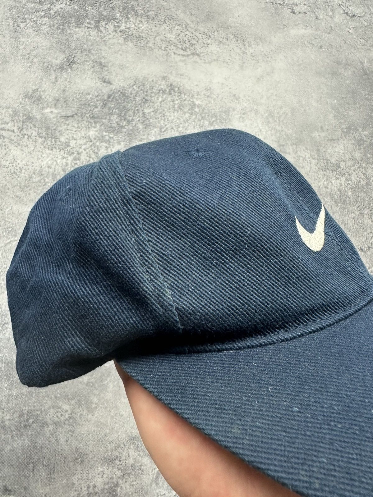 Nike Vintage 90s Nike Y2K Dad Hat Drill Swoosh Streetwear Cap Size ONE SIZE - 7 Thumbnail