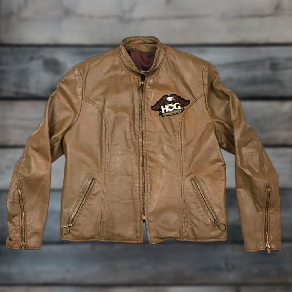 VINTAGE Brooks Leather Jacket Cafe Racer Motorcycle Biker 60s