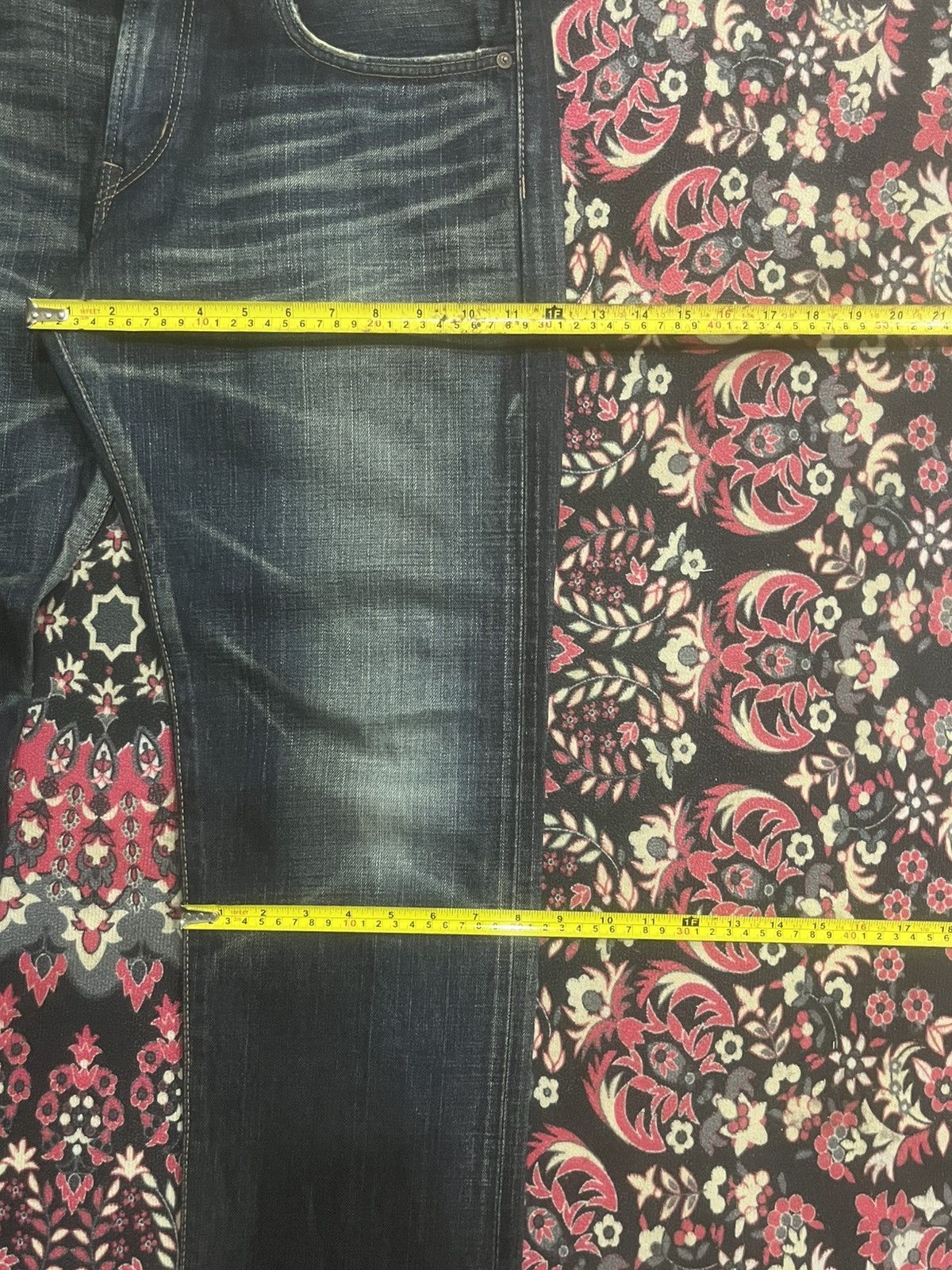 Edwin Edwin 505XX Dark Blue Whisker Buckle Back Selvedge Jeans Size US 33 - 16 Thumbnail