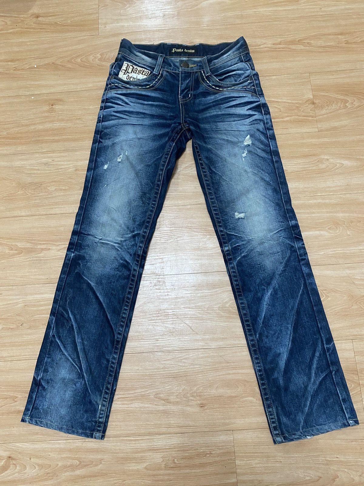 GOSTAR DE FUGA × If Six Was Nine × Seditionaries Japanase punk pasta denim straigh cut acid wash LGB style Size US 31 - 2 Thumbnail