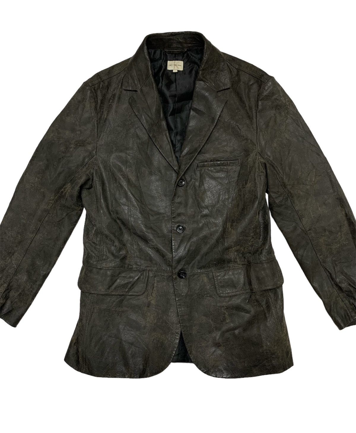 Calvin Klein Calvin klein pig distress leather jacket Size US L / EU 52-54 / 3 - 5 Thumbnail