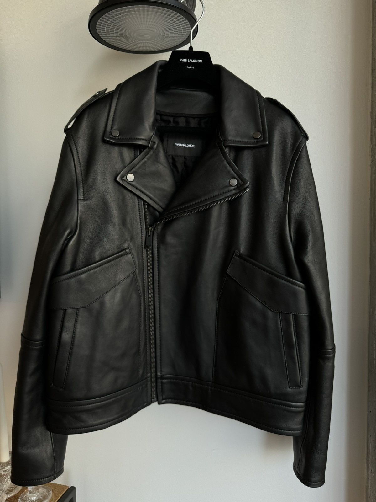 Yves Salomon Leather Jacket Size US L / EU 52-54 / 3 - 4 Thumbnail