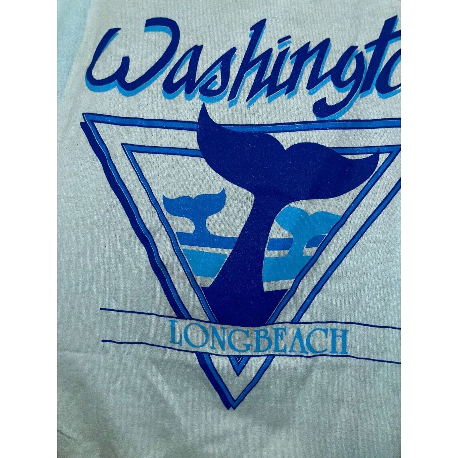 Jerzees Vintage Long Beach Shirt Washington Whale Tail Tee 90s VTG L Size US L / EU 52-54 / 3 - 4 Thumbnail