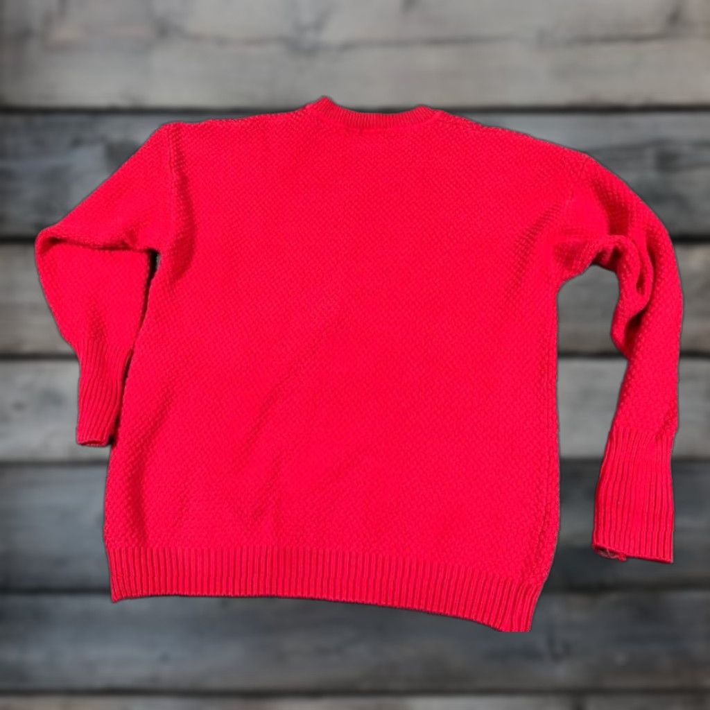 Dockers VTG 90s Dockers Sweater Textured Logo Red 1X Big & Tall Men Crew Neck Heavyweight Cotton USA Made Size US XL / EU 56 / 4 - 1 Thumbnail