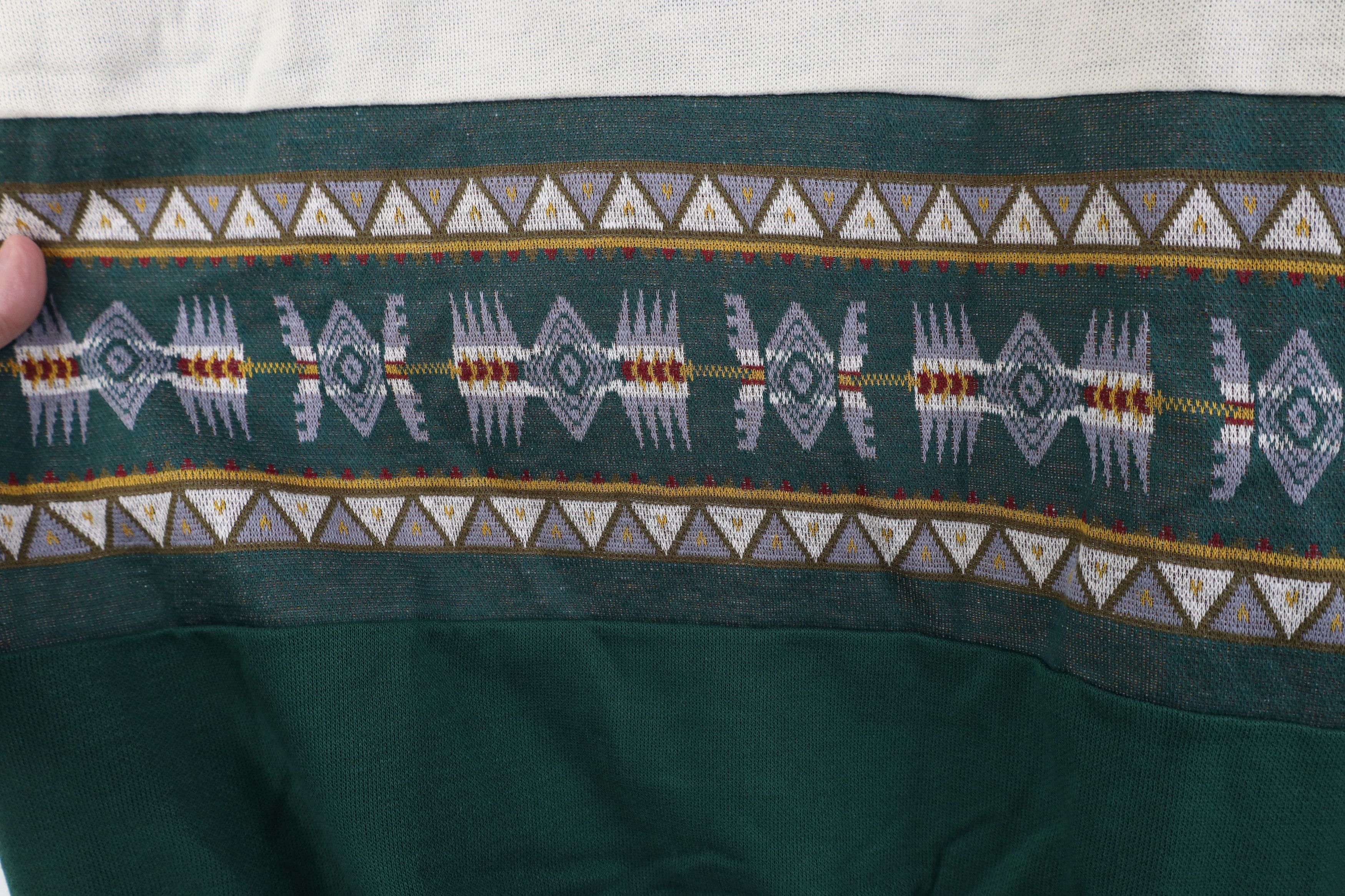 Vintage Vintage 90s Streetwear Fair Isle Collared Sweatshirt USA Size US M / EU 48-50 / 2 - 4 Thumbnail