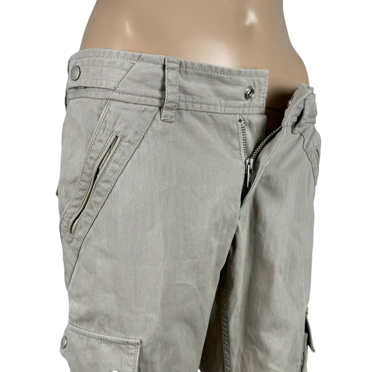 Diesel × Vintage Diesel 00s Vintage Cargo Pants Cotton-Nylon size 27 Size 27" / US 4 / IT 40 - 8 Thumbnail