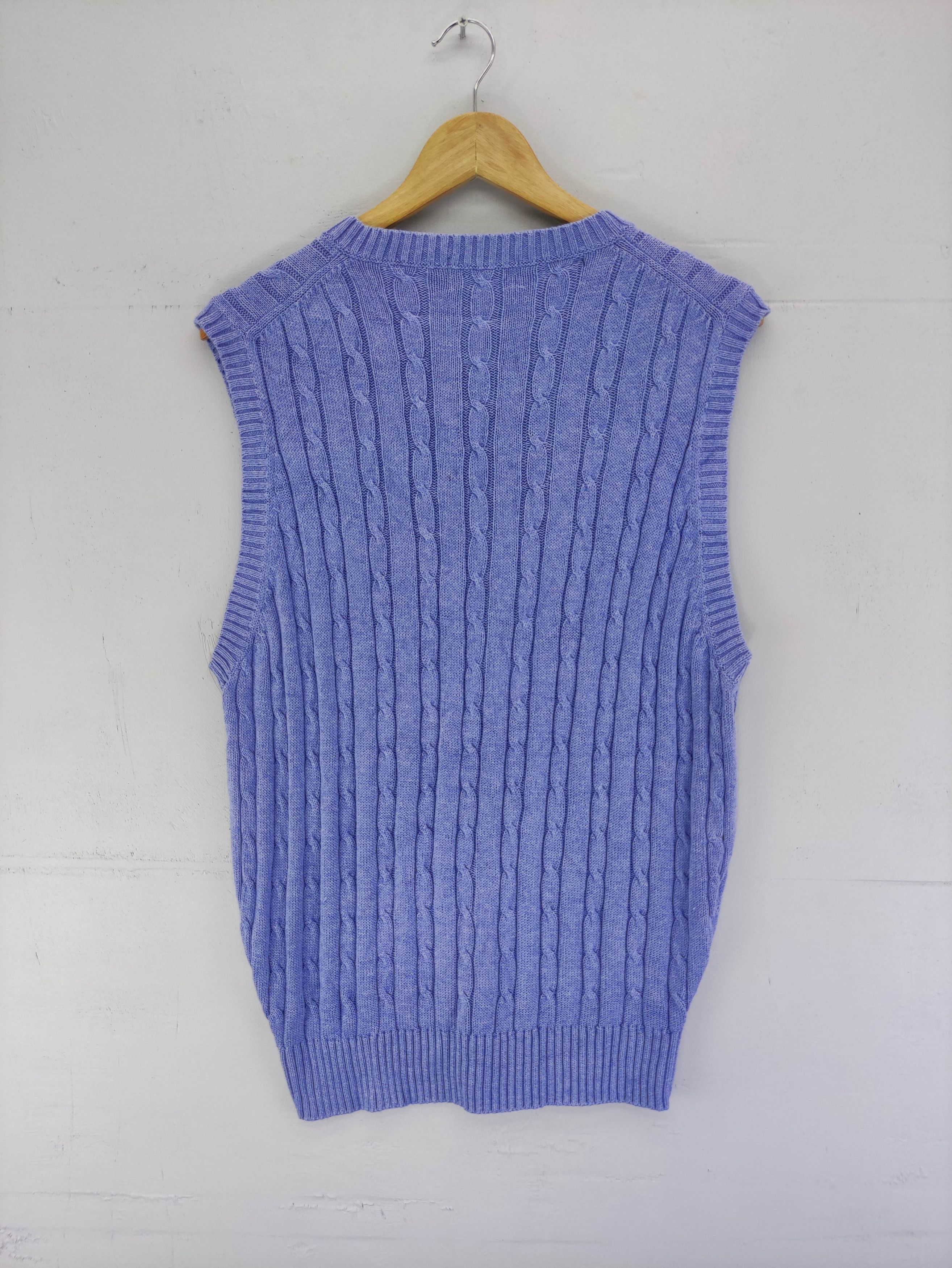 Aran Isles Knitwear Vintage Uspa Coloured Cable knit Vest Size US M / EU 48-50 / 2 - 7 Thumbnail