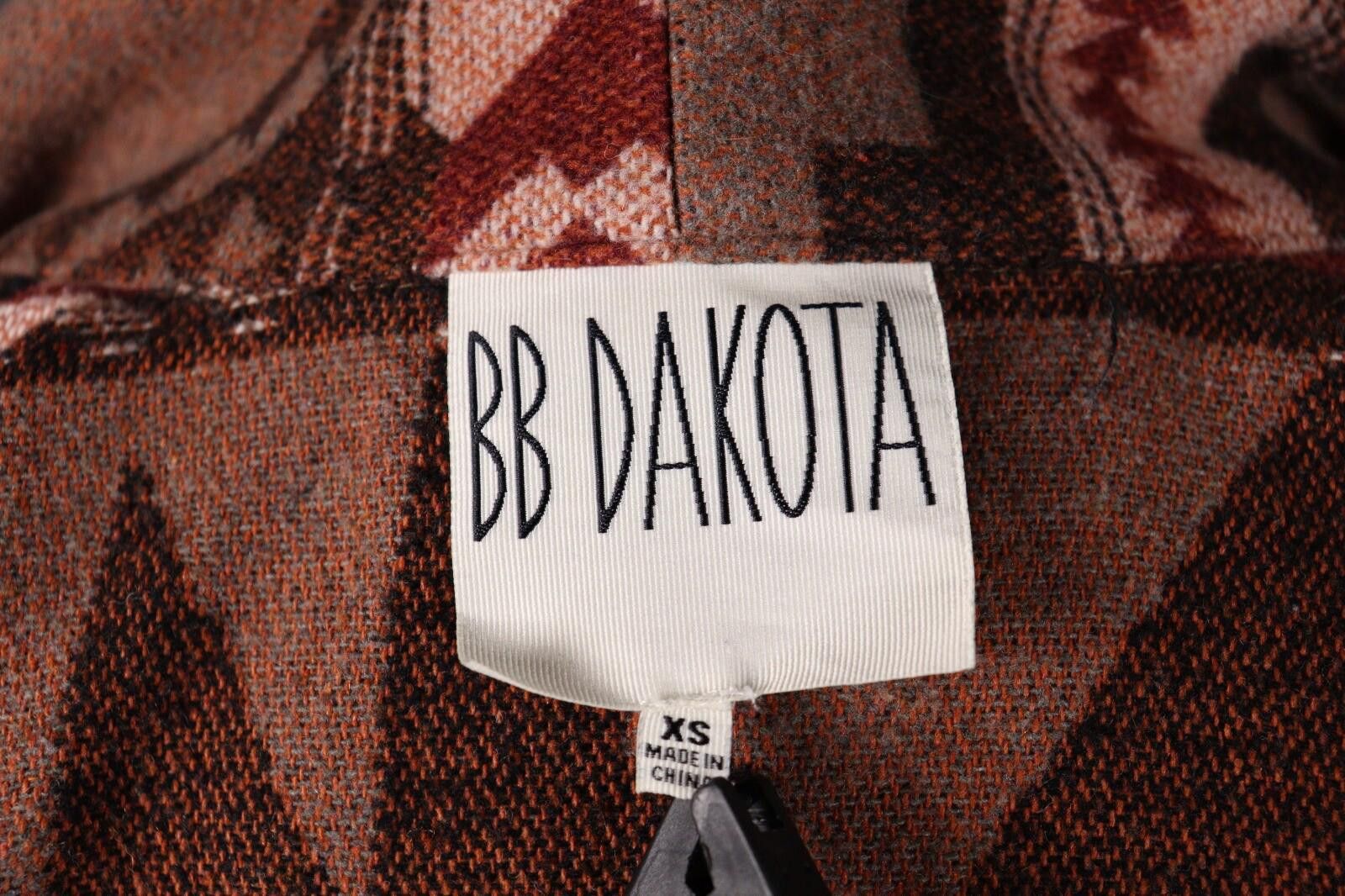 Designer BB Dakota Multicolor Actec Print Knit Coat Jacket Size XS Size XS / US 0-2 / IT 36-38 - 8 Thumbnail