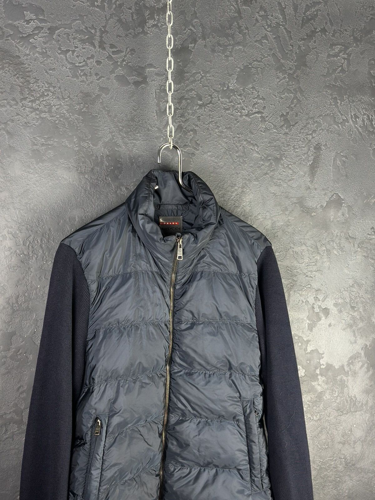 Prada Prada Red Tab Designer Down Puffer Jacket Wool Nylon Men’s Size US M / EU 48-50 / 2 - 5 Thumbnail