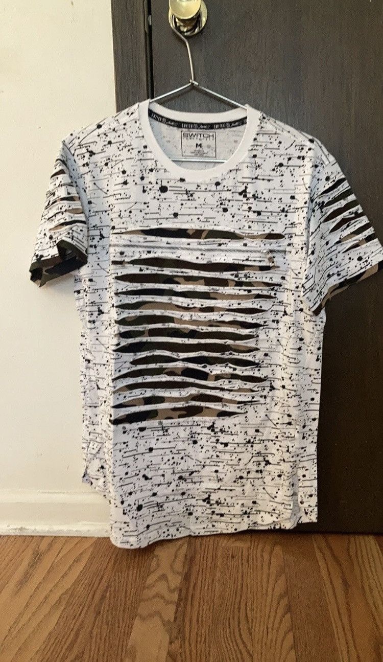 Other Switch Remarkable Distressed Slash Tee - Camo Underlay - M Size US M / EU 48-50 / 2 - 1 Thumbnail
