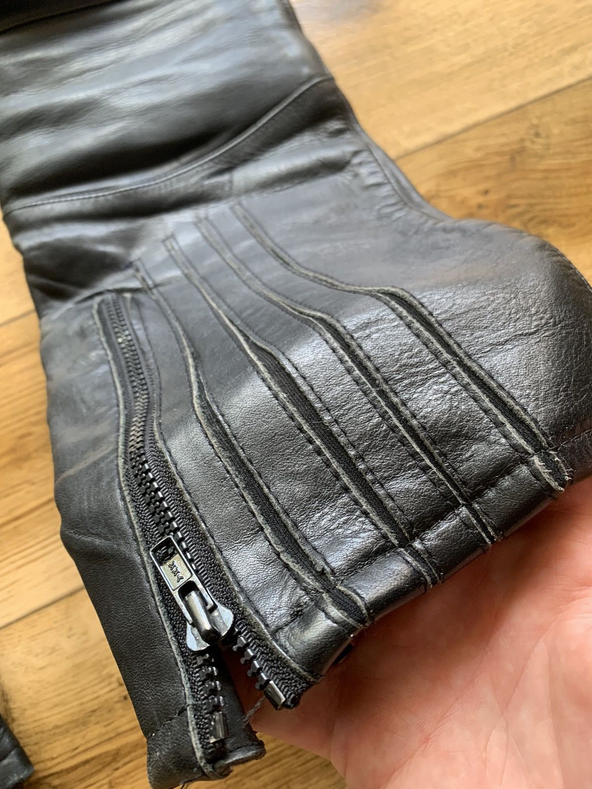 Leather × Vintage Vintage Leather Pants Y2k Style Size US 28 / EU 44 - 9 Thumbnail
