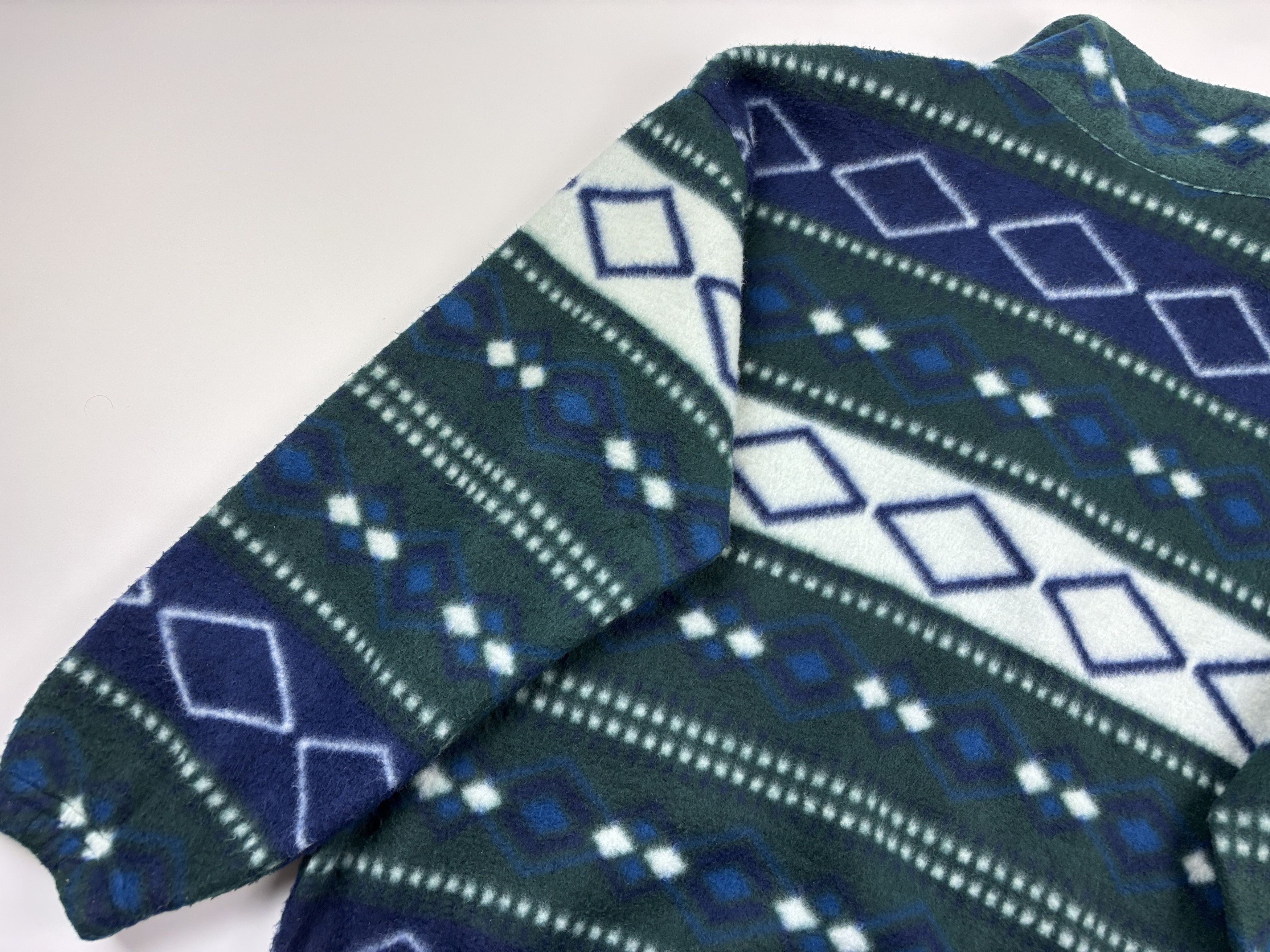 Polartec × Vintage 90s Adventure Abstract Fleece Sweater Geometric Pullover XL Size US XL / EU 56 / 4 - 6 Thumbnail
