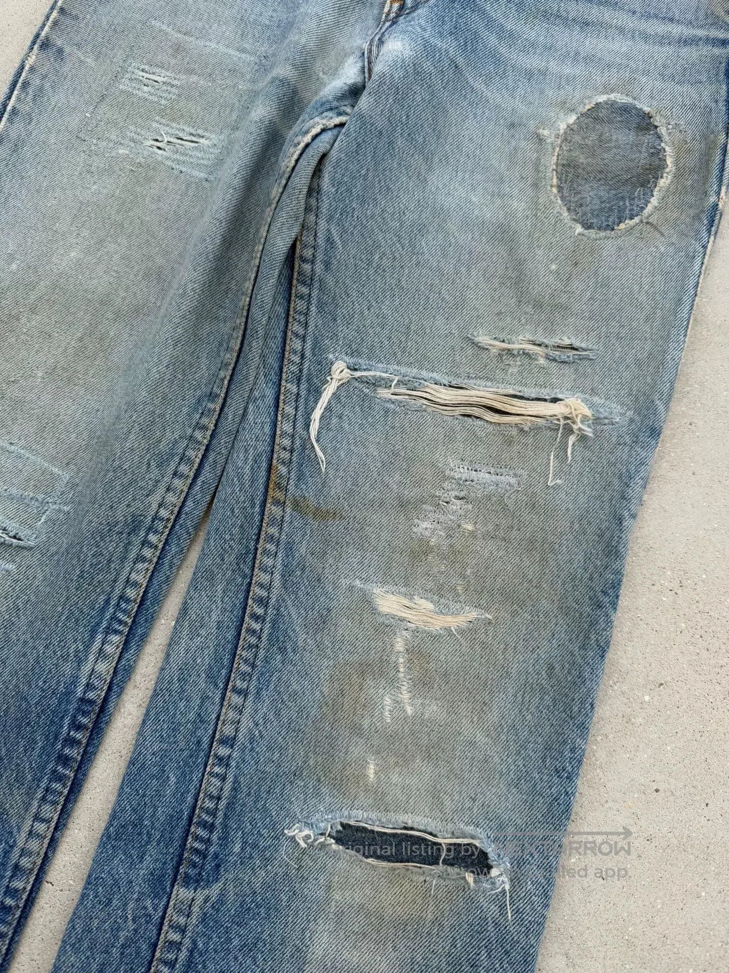 Vintage Vintage 70s Levis 517 Flared Jeans. Size US 30 / EU 46 - 3 Thumbnail