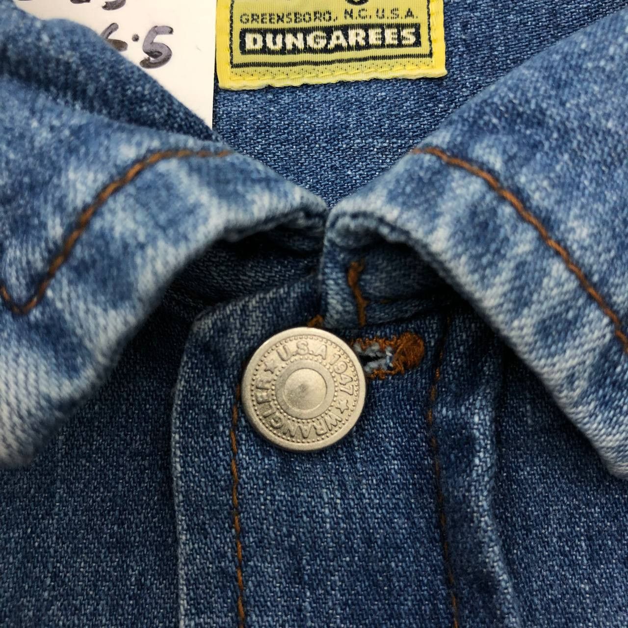 Vintage × Wrangler T307 VTG BLUE BELL WRANGLER DUNGAREES DENIM SHIRTS Size US L / EU 52-54 / 3 - 7 Thumbnail