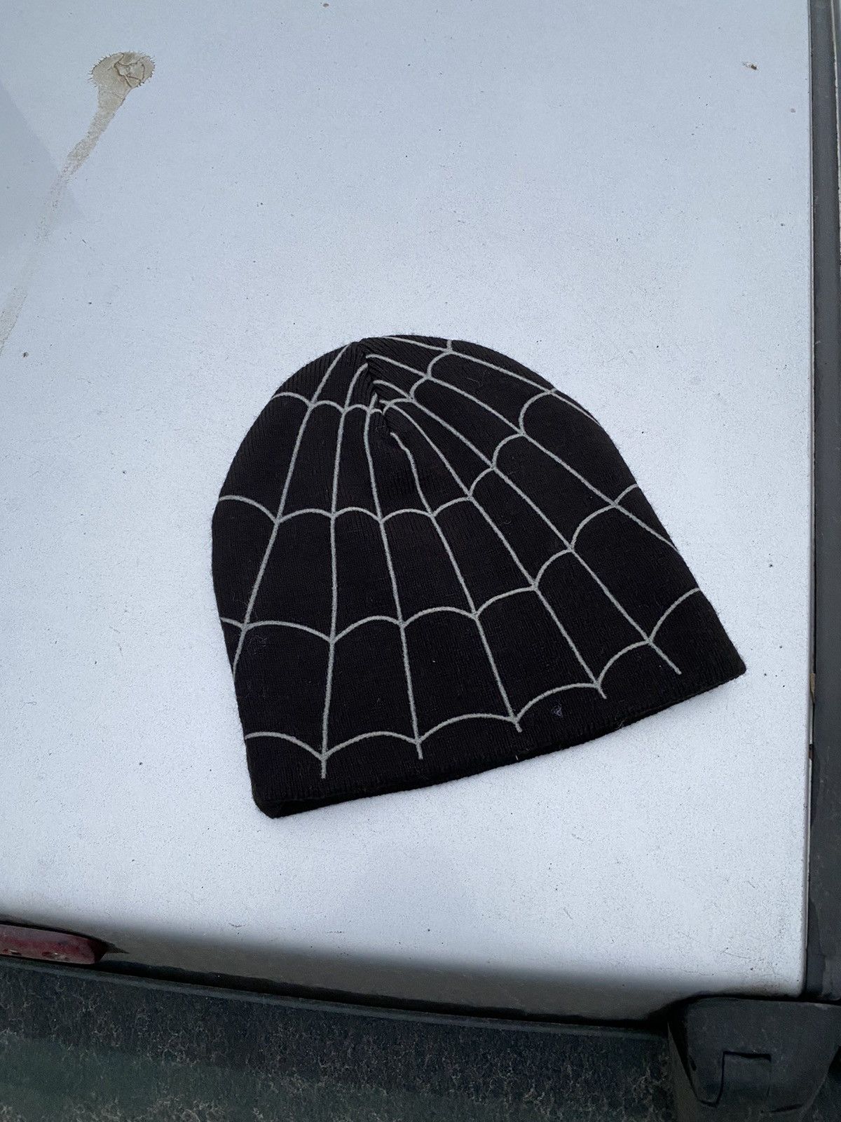 Marvel Comics Y2K Marvel Spider-Man Black Web Beanie – Embroidered Size ONE SIZE - 2 Thumbnail
