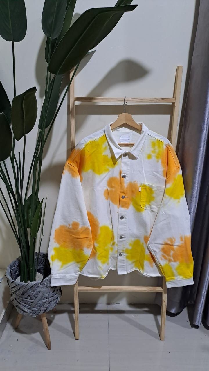 atmos ATMOS Denim Jacket Tye Dye Size US XXL / EU 58 / 5 - 1 Thumbnail