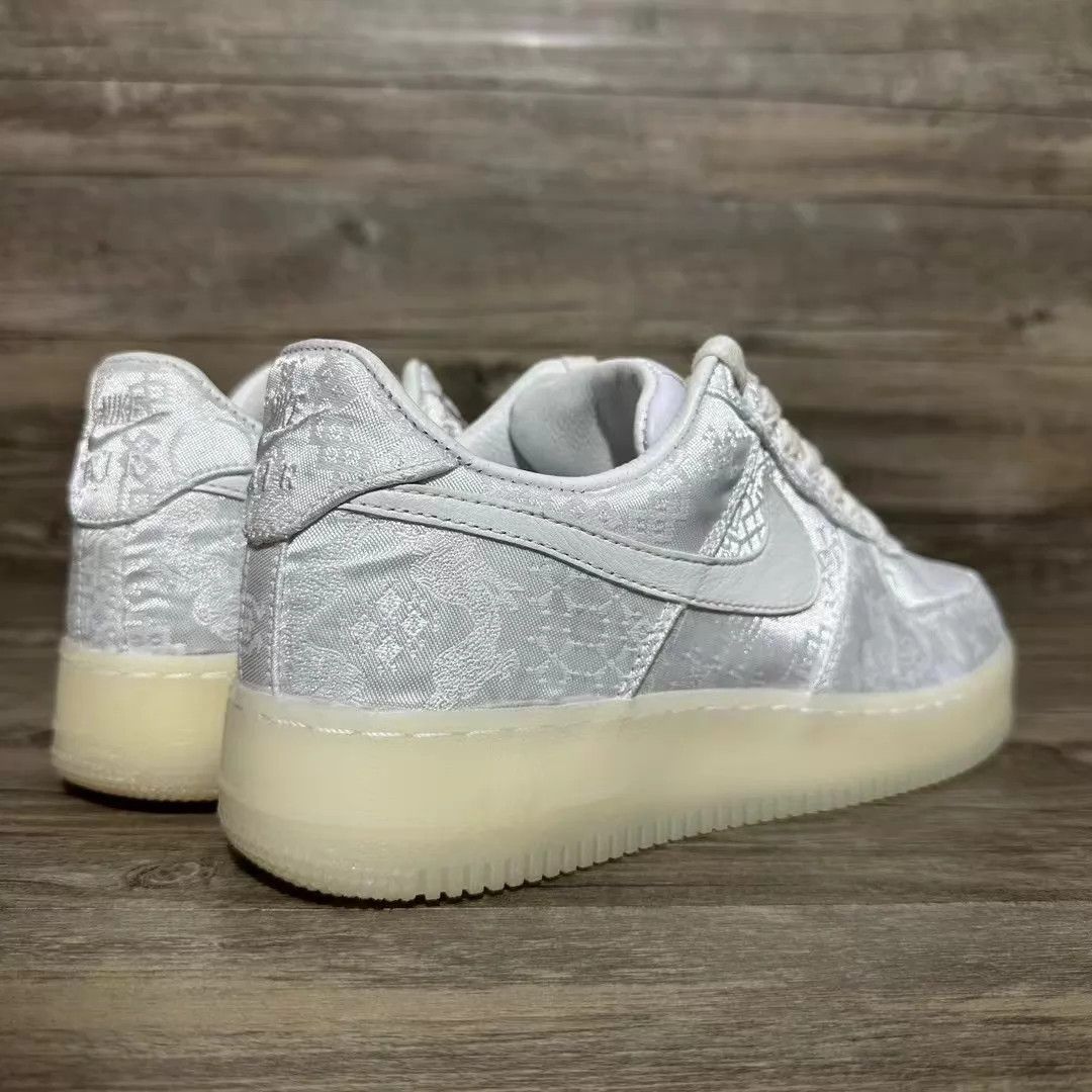 Nike CLOT x Nike AF1 White Silk 42 99 New Size US 9 / EU 42 - 3 Thumbnail