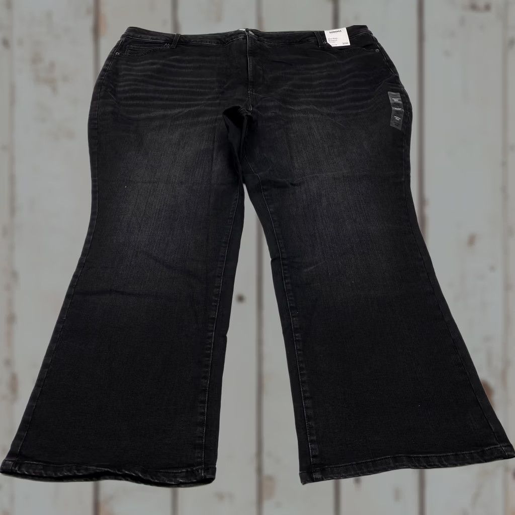 Vintage NWT Womens Plus Jeans Sonoma Bootcut Jeans 30W 50x31 Black NEW Size 30" / US 8 / IT 44 - 1 Thumbnail